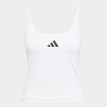 Top sportivo 'OPTIME' di ADIDAS PERFORMANCE in bianco: frontale