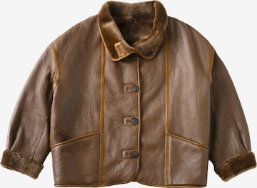 Veste d’hiver 'JIN Reversible Shearling Jacket' Just things we like en marron : devant