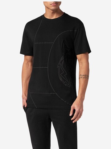 Plein Sport - Camisa 'Tiger' em preto