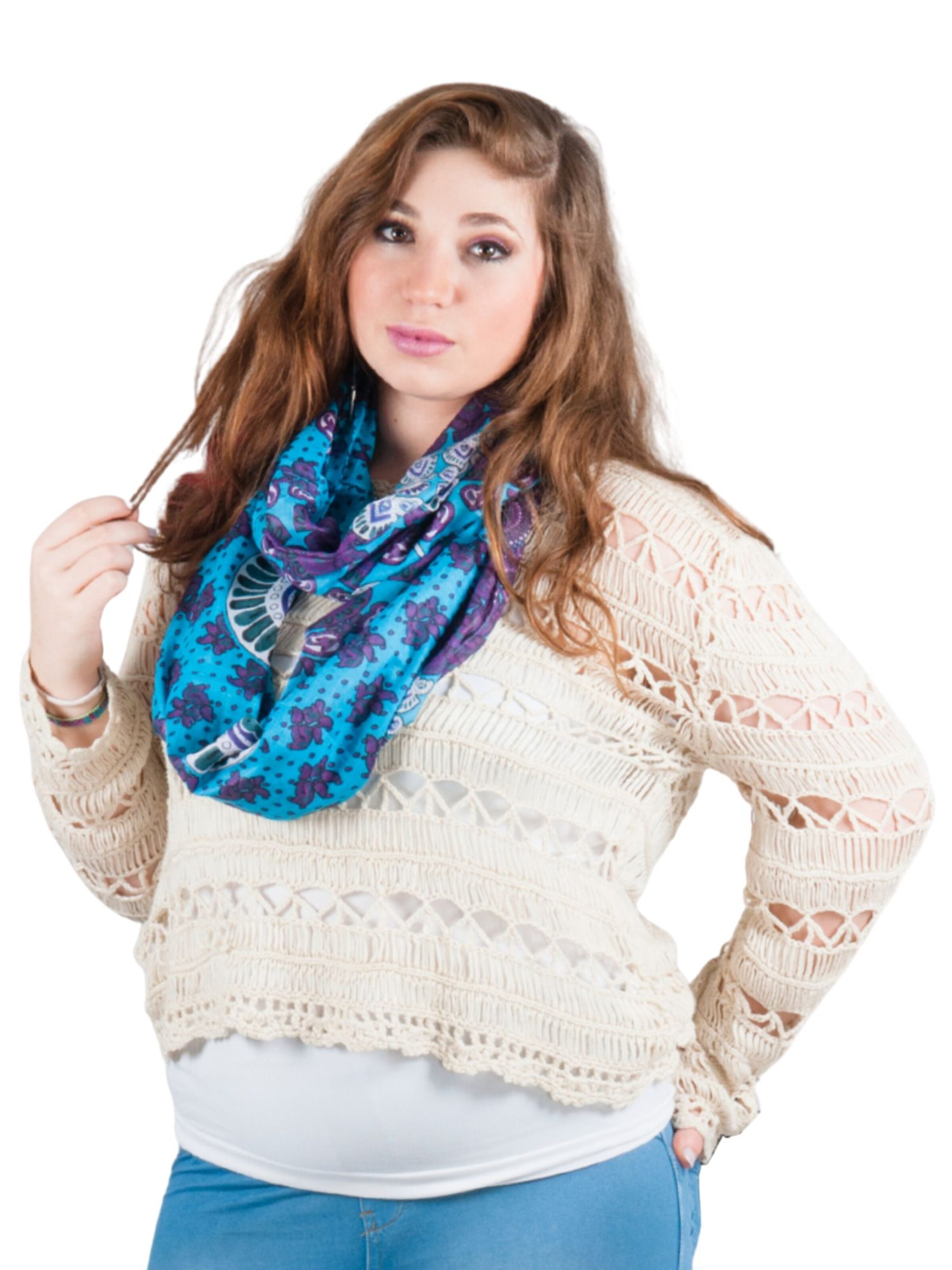 Sunsa Tube Scarf 'Sunsa' in Blue