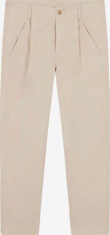 Scalpers Regular Pleat-front trousers 'Johan' in Beige: front