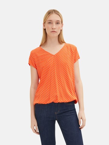 Camicia da donna di TOM TAILOR in arancione: frontale