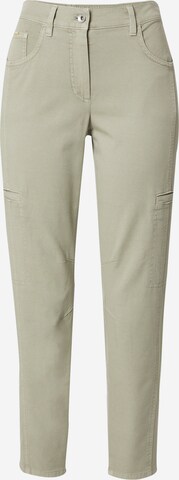 GERRY WEBER Tapered Cargobroek 'KIA꞉RA' in Groen: voorkant