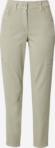 GERRY WEBER Tapered Cargobukser 'KIA꞉RA' i grøn: forside