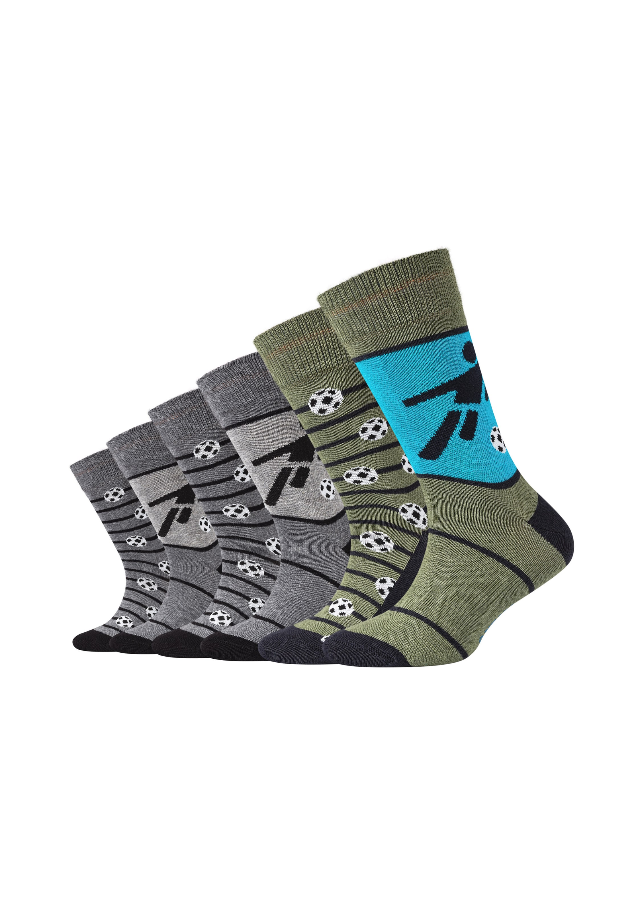 camano Socken in Grau: Vorderseite