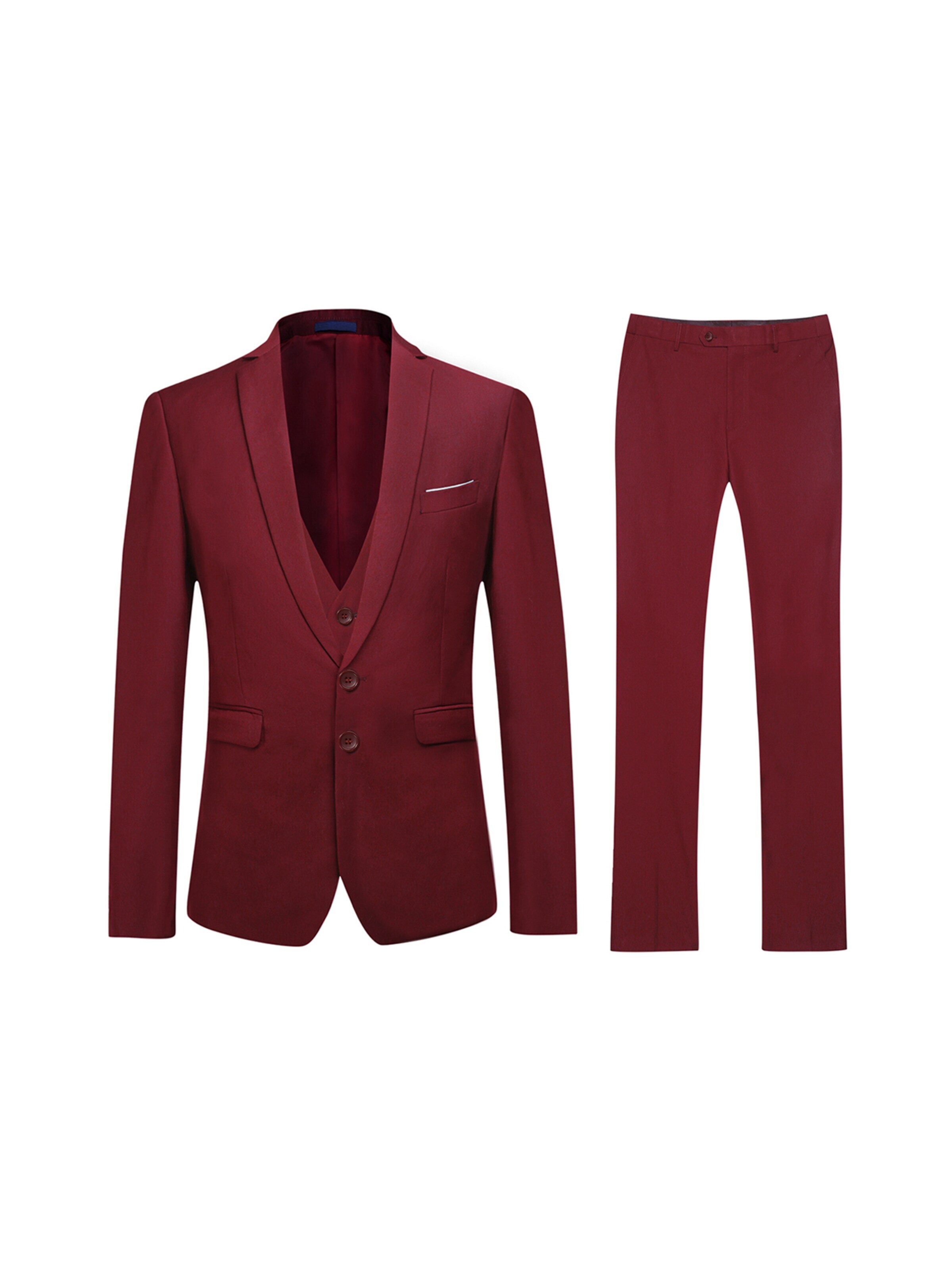 YOUTHUP Suit 'Schlicht' in Red: front