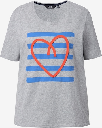 pilka Ulla Popken Marškinėliai: priekis