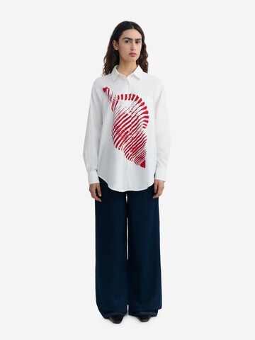 Chemisier 'Odie' Thinking MU en blanc