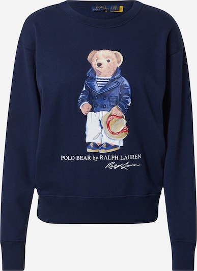 POLO RALPH LAUREN Sweatshirt i navy / brun / rød / hvid, Produktvisning