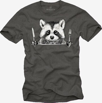 MAKAYA Shirt in Grau: Vorderseite
