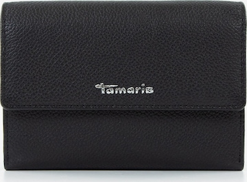 TAMARIS Wallet 'Amanda' in Black: front