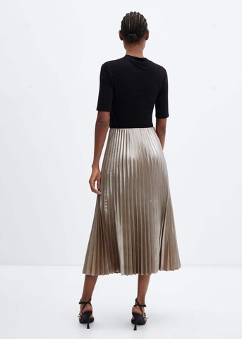 MANGO Skirt 'DISCO' in Gold