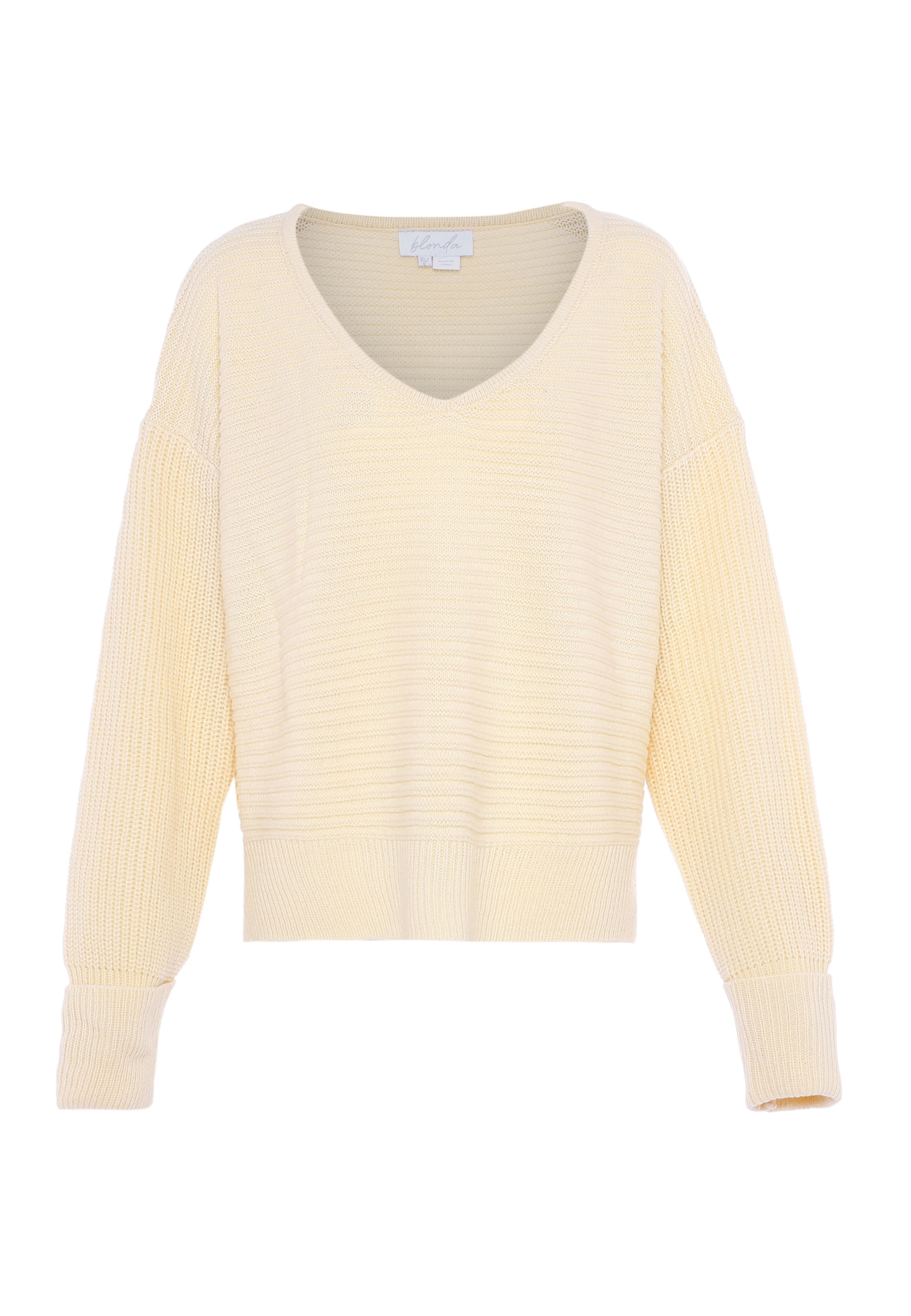 BLONDA Pulover | bela barva: sprednja stran