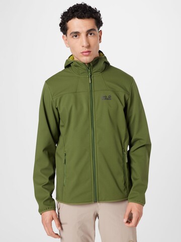 JACK WOLFSKIN - Casaco outdoor 'Northern Point' em verde: frente