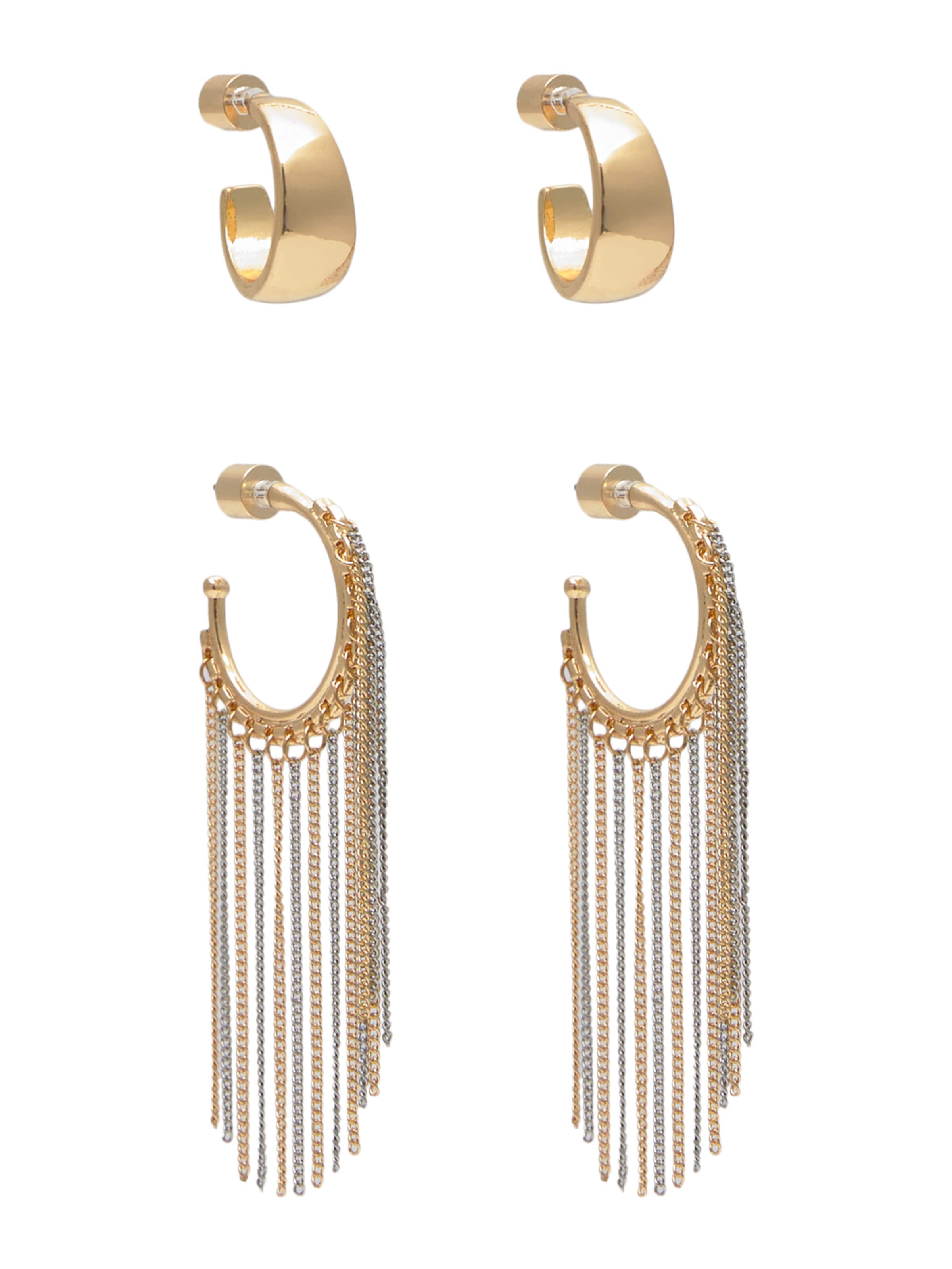 Pull&Bear Earrings in Gold: front