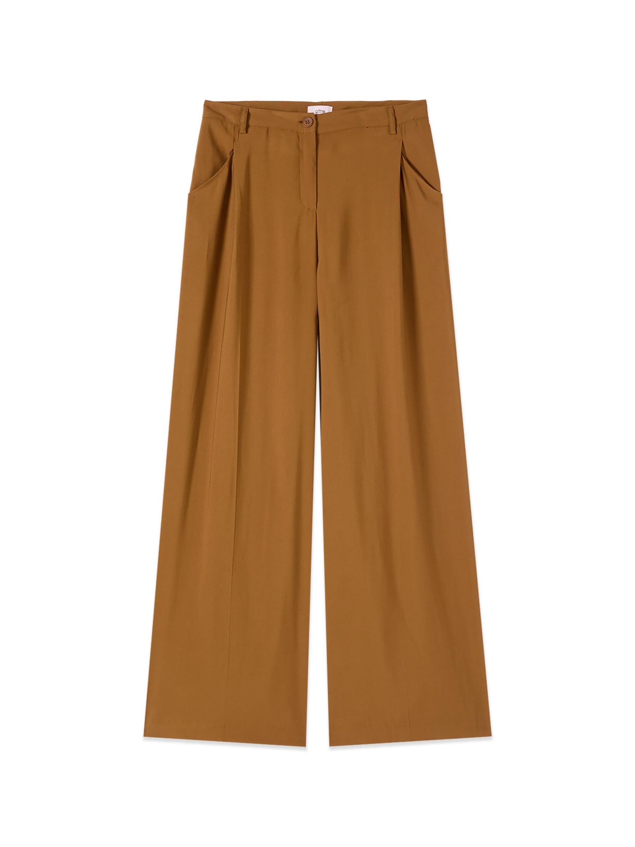 oltre - Ropa ancha Pantalón en marrón: frente