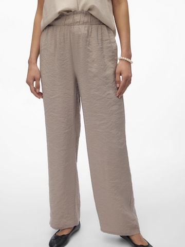 VERO MODA Loose fit Pants 'QUEENY' in Grey