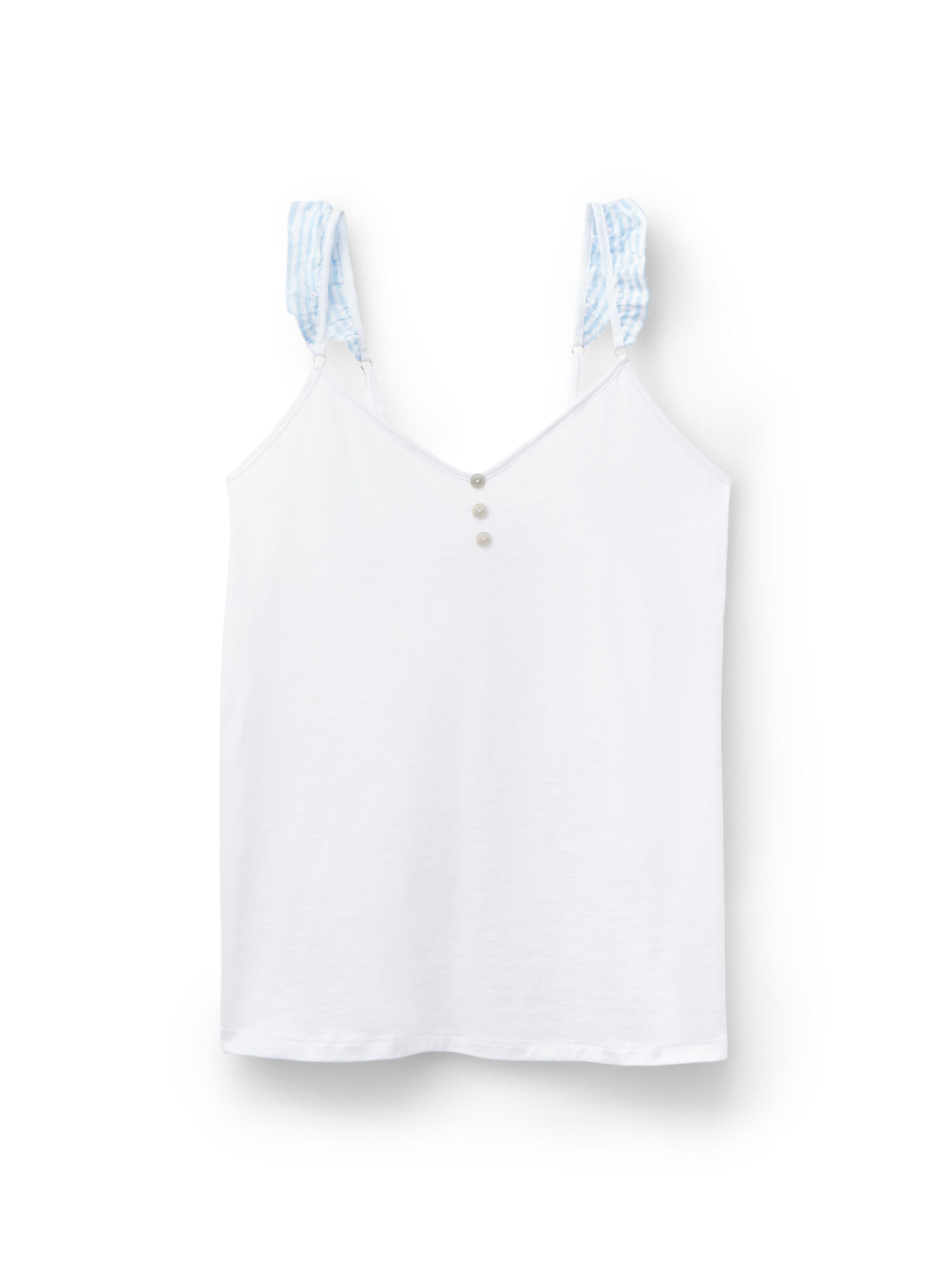 INTIMISSIMI Top 'Romantic Stripes' in White: front