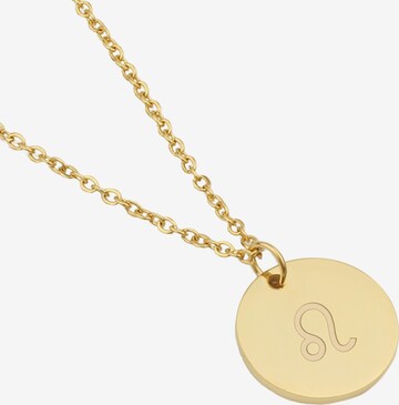 GOOD.designs Necklace 'Horoskop Loewe' in Gold