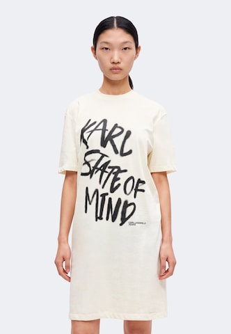 KARL LAGERFELD JEANS Kleid in Weiß: Vorderseite