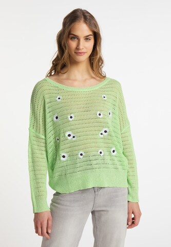 Pull-over MYMO en vert : devant