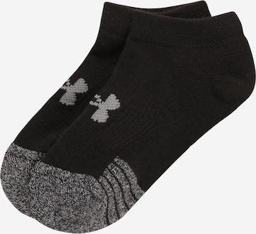 UNDER ARMOUR Athletic Socks 'UA Youth Heatgear NS' in Black: front