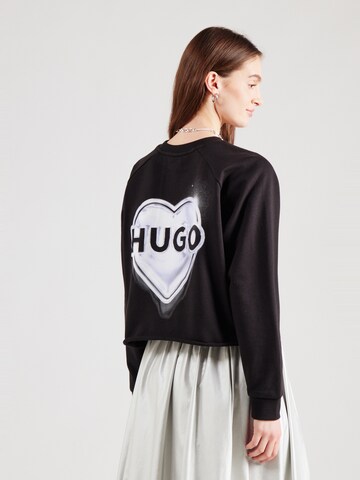 HUGO Sweatshirt 'Darace' i sort: forside