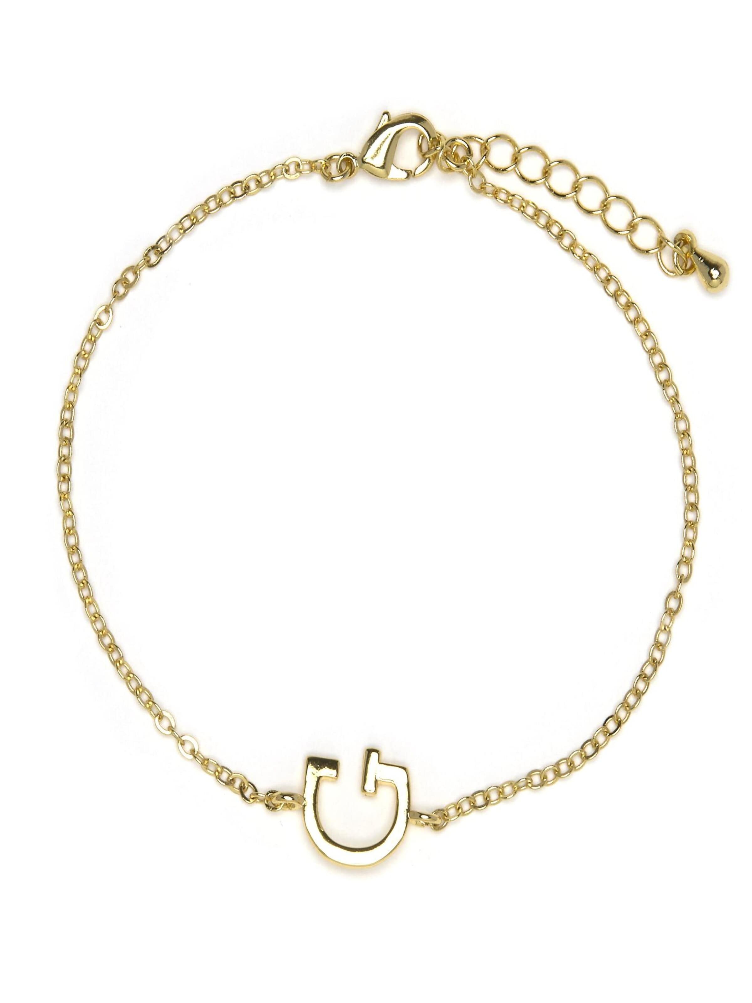 Braccialetto 'Alphabet G' in 19 cm Luxenter di colore oro, Visualizzazione prodotti