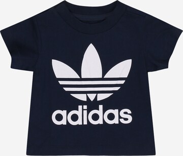 ADIDAS ORIGINALS Shirt 'Trefoil' in Blauw: voorkant