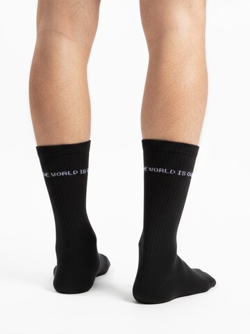 The Arctic Bay - Calcetines 'WORLD IS EDITION Gift box 4 Pack Unisex' en negro