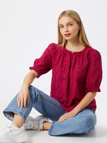 Camicia da donna 'Eyelet' di GAP in rosso