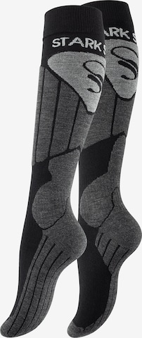 Chaussettes de sport Stark Soul en gris : devant