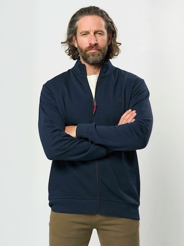 MCS - Sudadera con cremallera ' MCVilads ' en azul: frente
