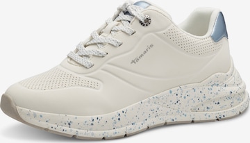 Baskets basses TAMARIS en beige : devant