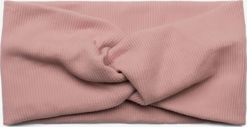 styleBREAKER Hair jewelry 'Feinripp Haarband gedreht' in Pink: front
