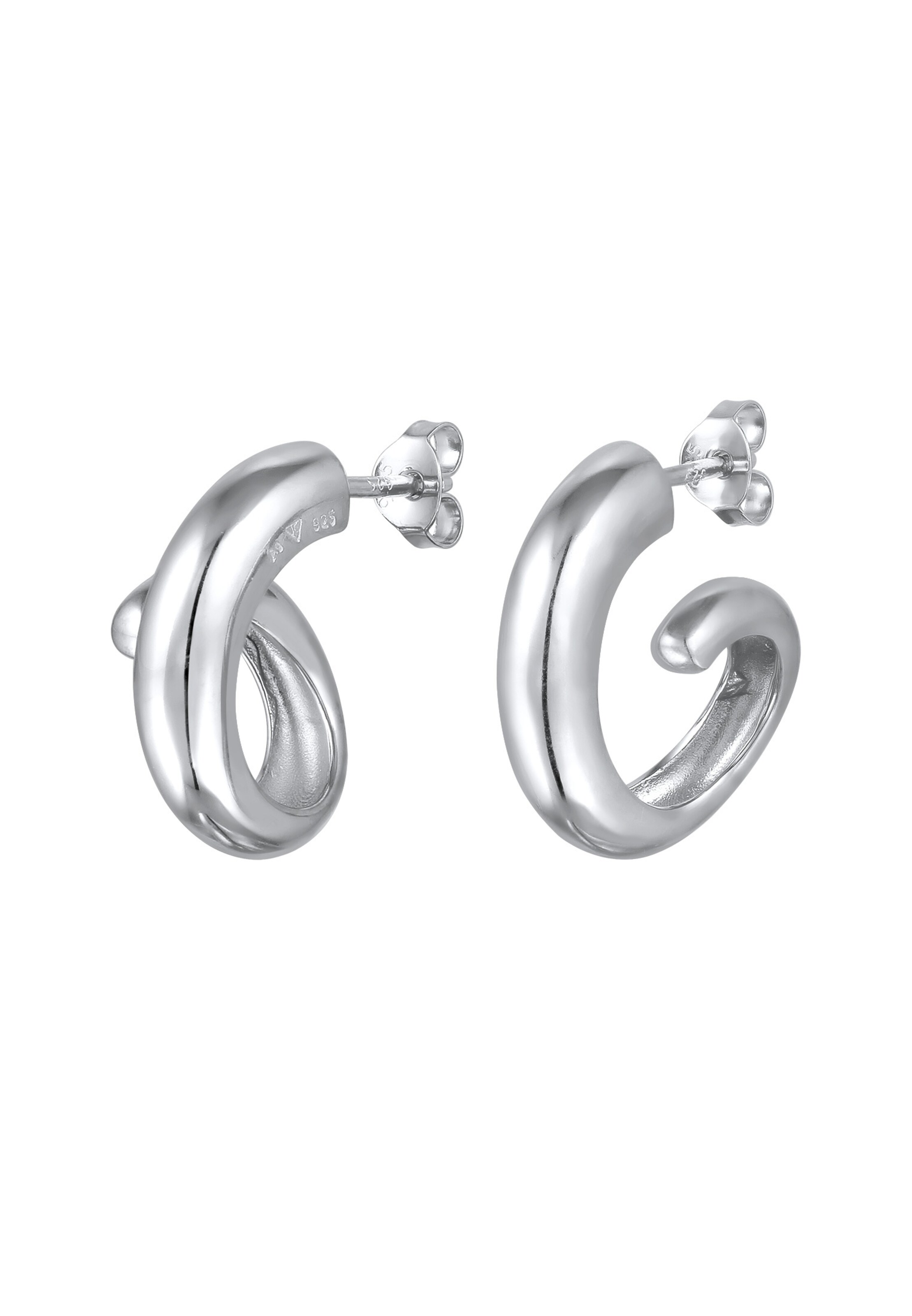 ELLI Oorbellen in Zilver: voorkant