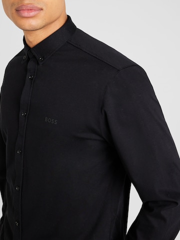 BOSS Green - Regular Fit Camisa 'B Motion L' em preto