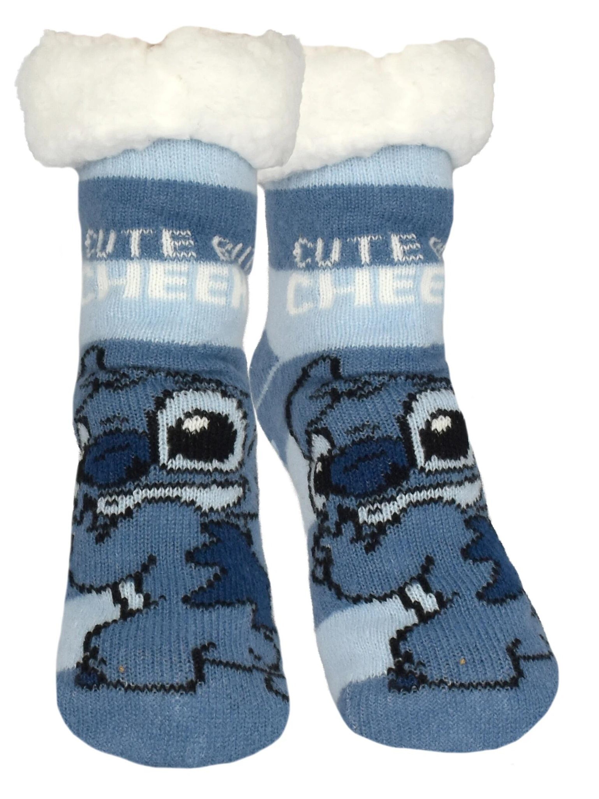 Disney Lilo & Stitch Socks 'Cute by cheeky' in Blue: front