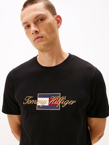 T-Shirt 'ICON GOLD' TOMMY HILFIGER en noir