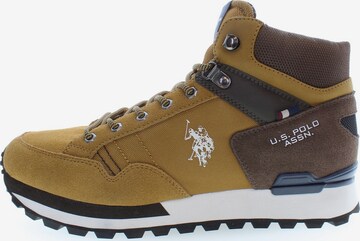 U.S. POLO ASSN. High-Top Sneakers 'Aron' in Brown: front