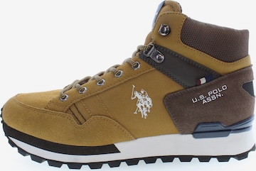 U.S. POLO ASSN. High-Top Sneakers 'Aron' in Brown: front