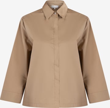 RISA Blouse in Beige: voorkant