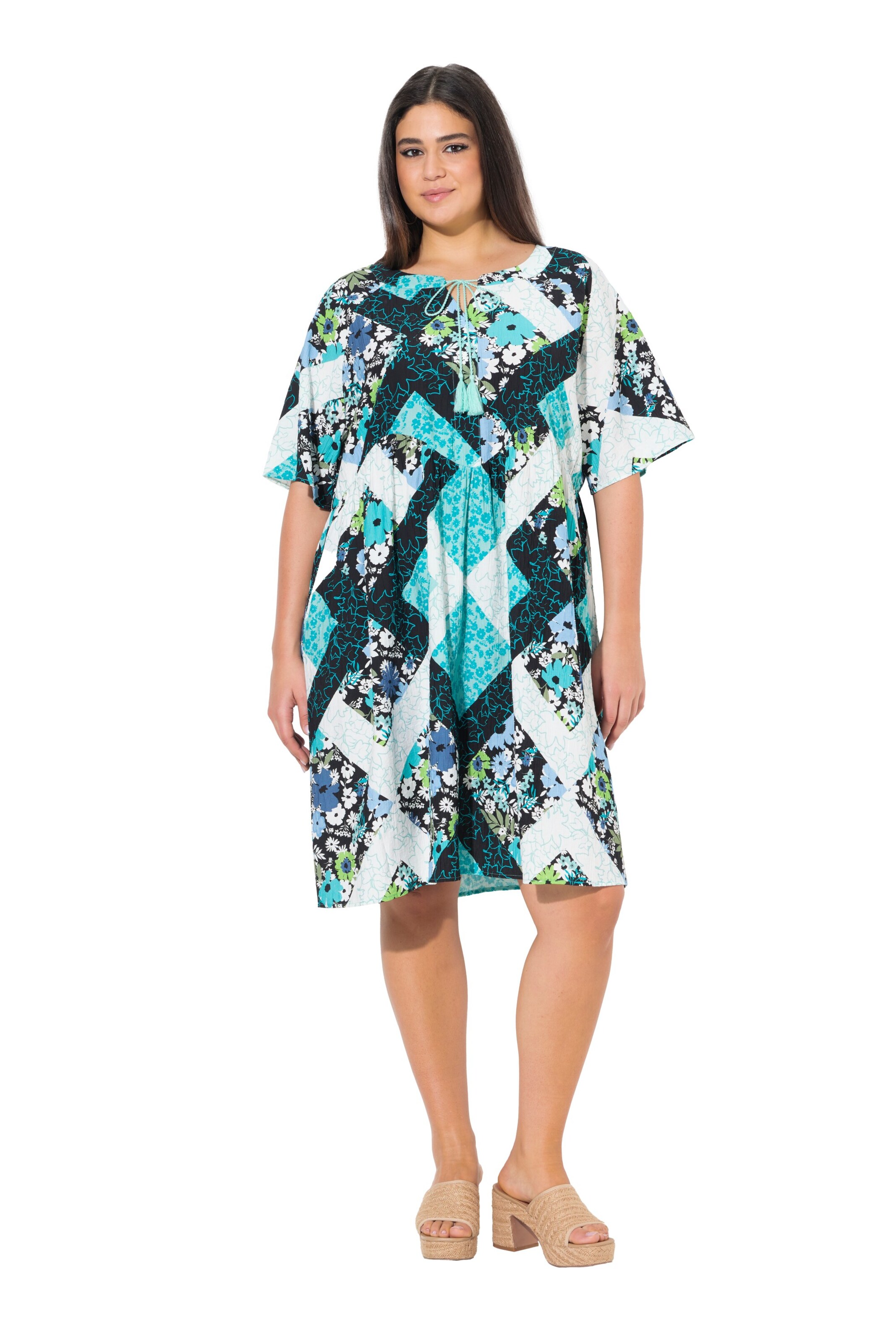 Ulla Popken Zomerjurk in Blauw: voorkant