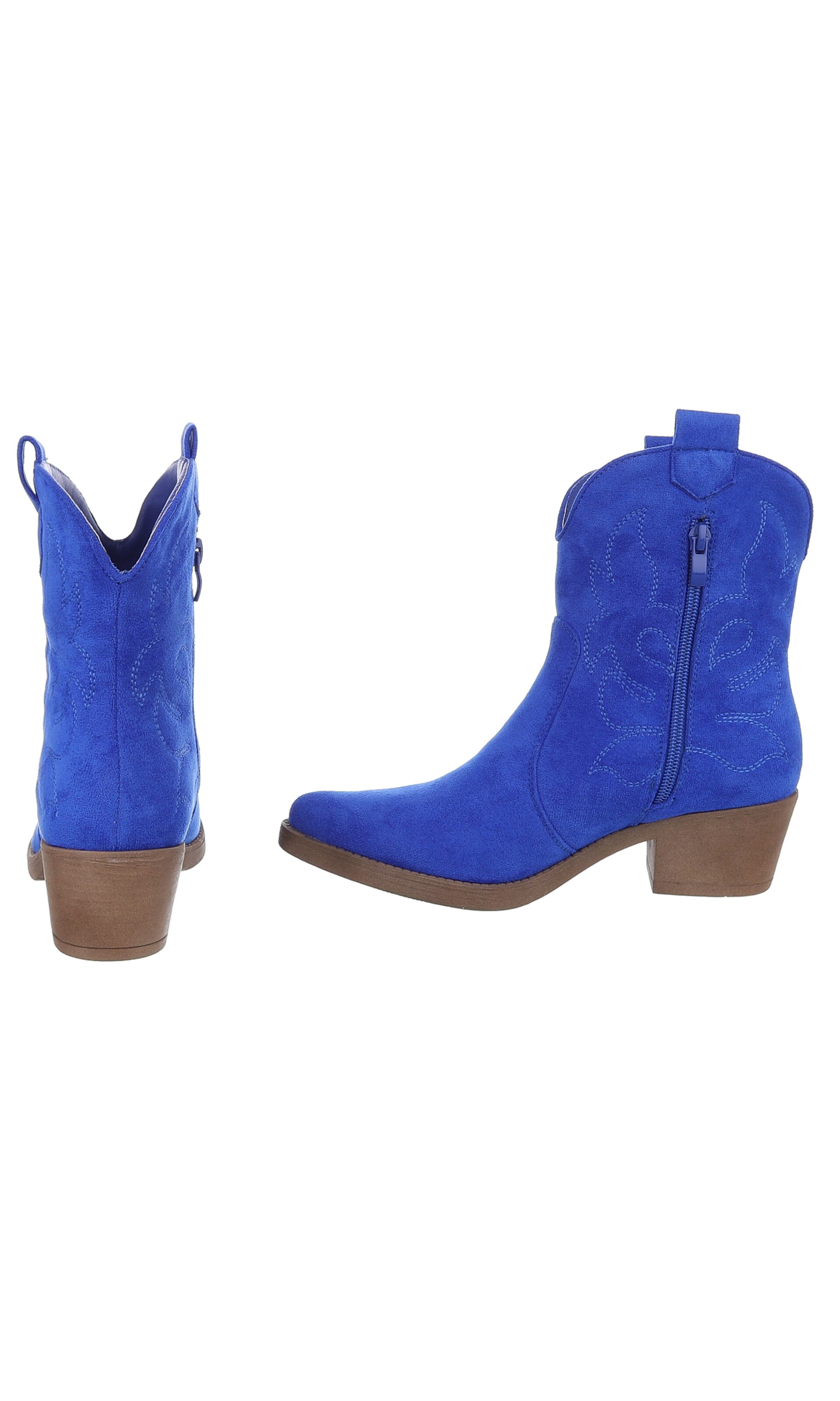 Ital-Design Cowboy Boots in Blue