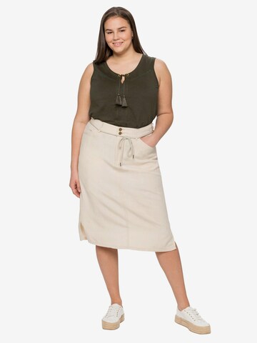 SHEEGO Skirt in Beige