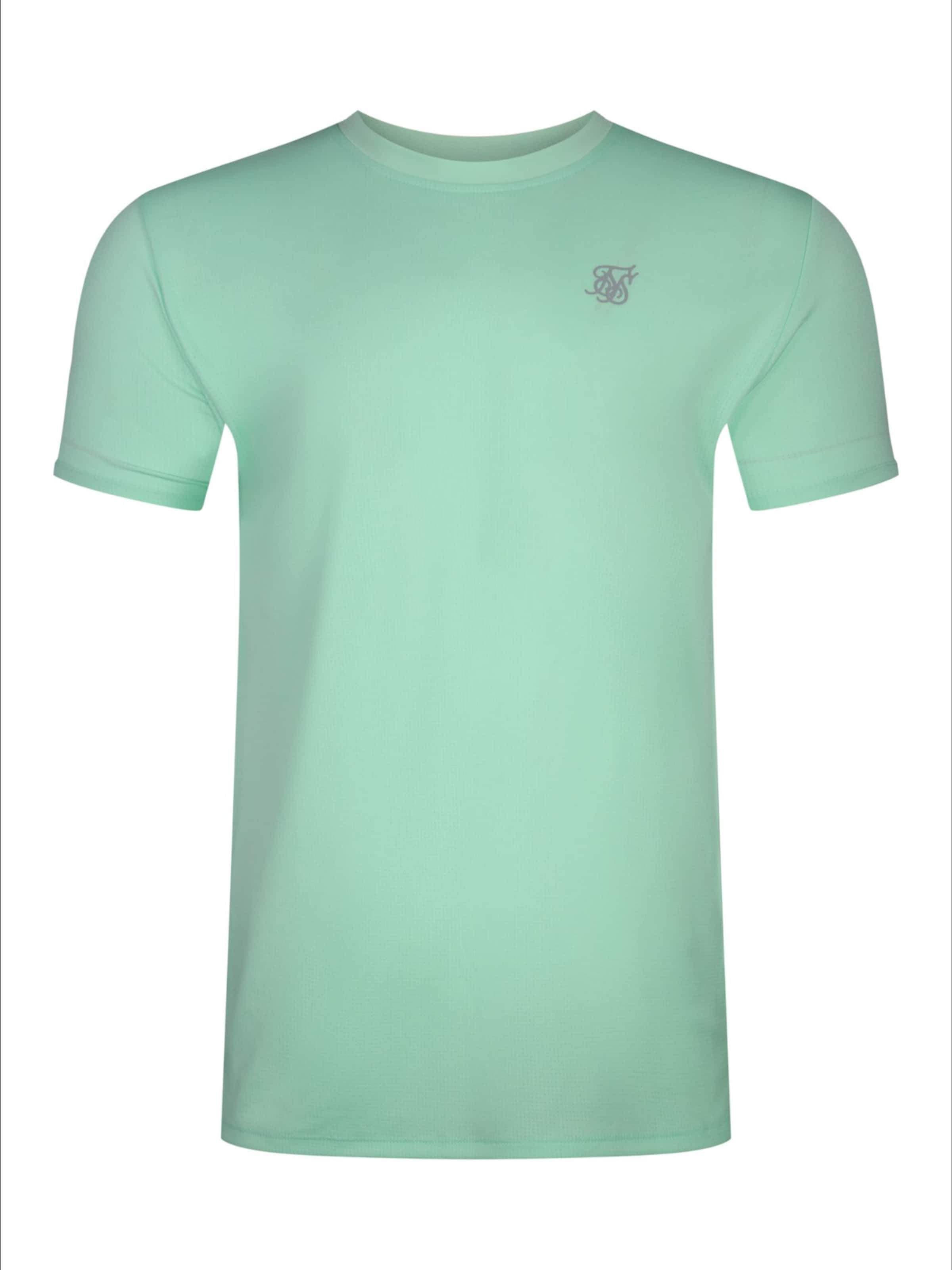T-Shirt SikSilk en bleu : devant
