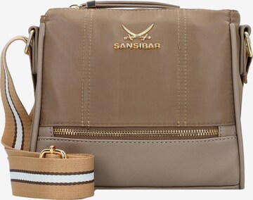 SANSIBAR Crossbody Bag in Brown: front