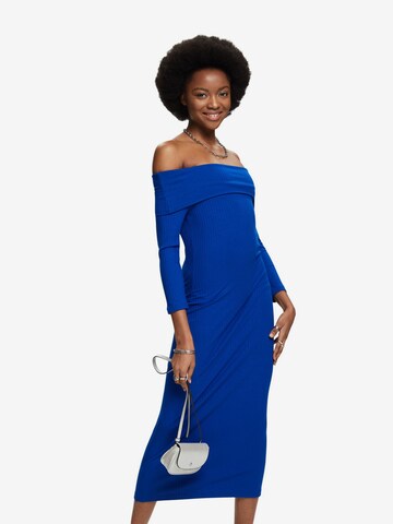 ESPRIT Knitted dress in Blue: front