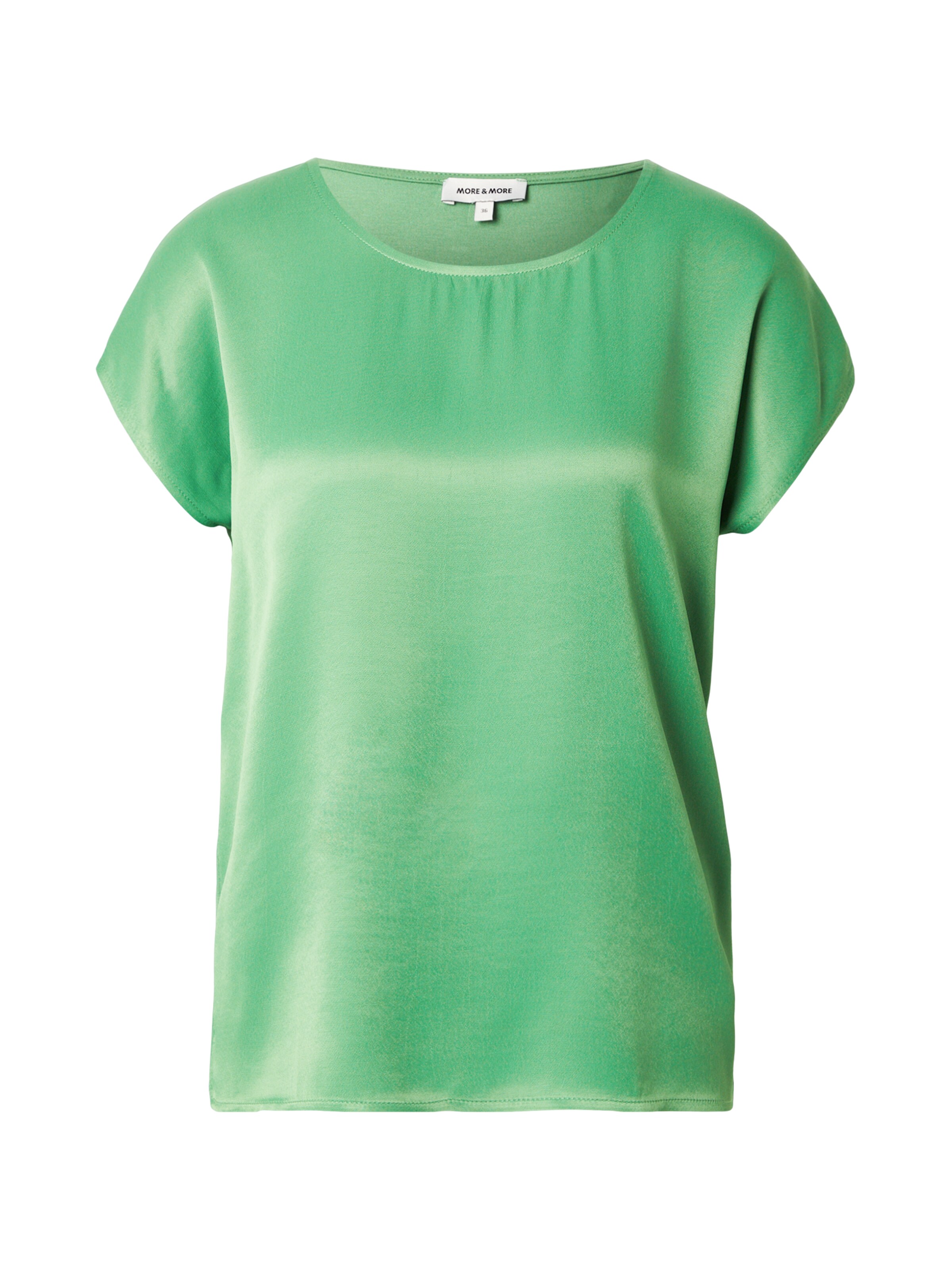 T-shirt MORE & MORE en vert : devant