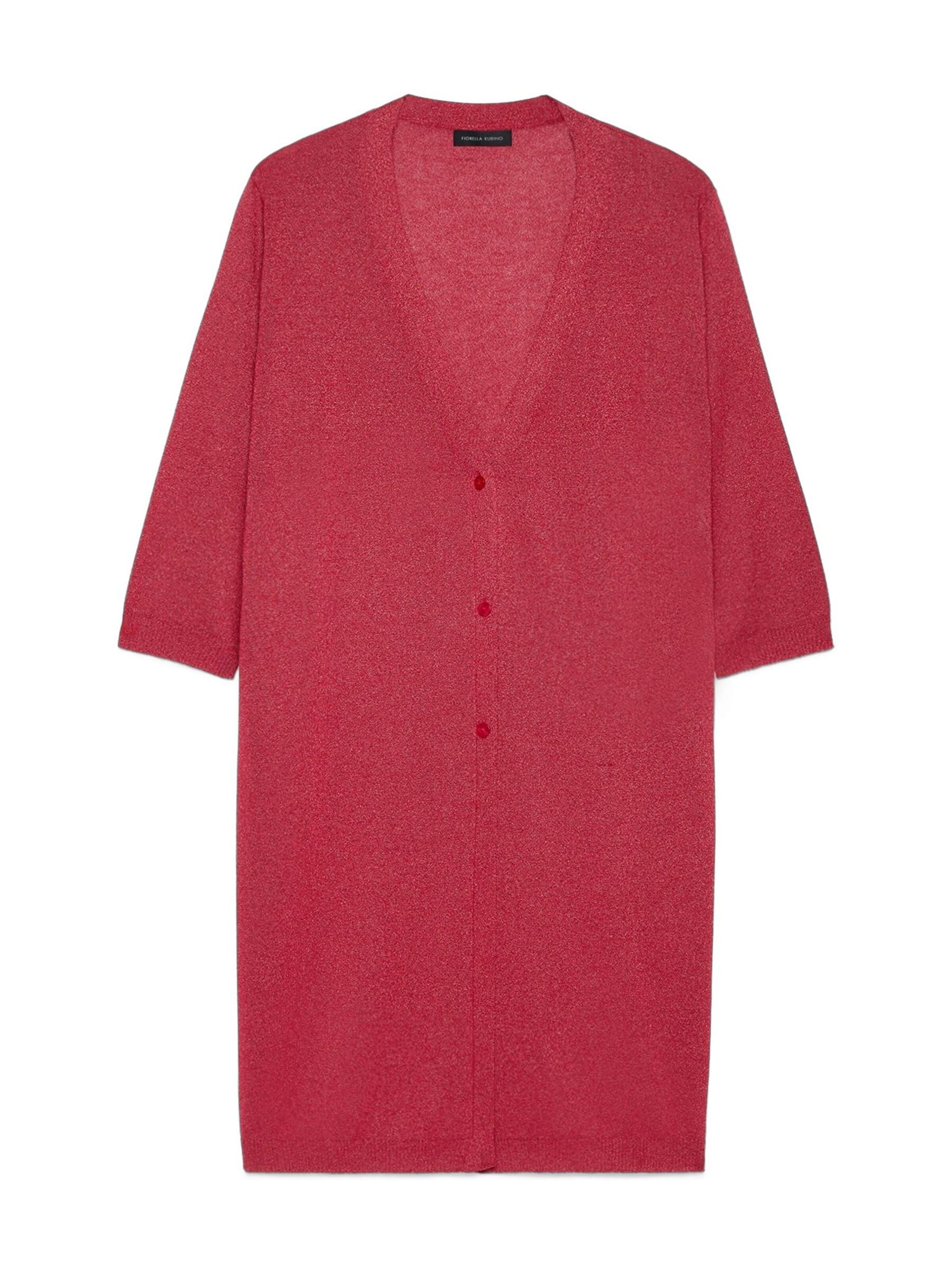 Fiorella Rubino - Cárdigan en rojo: frente